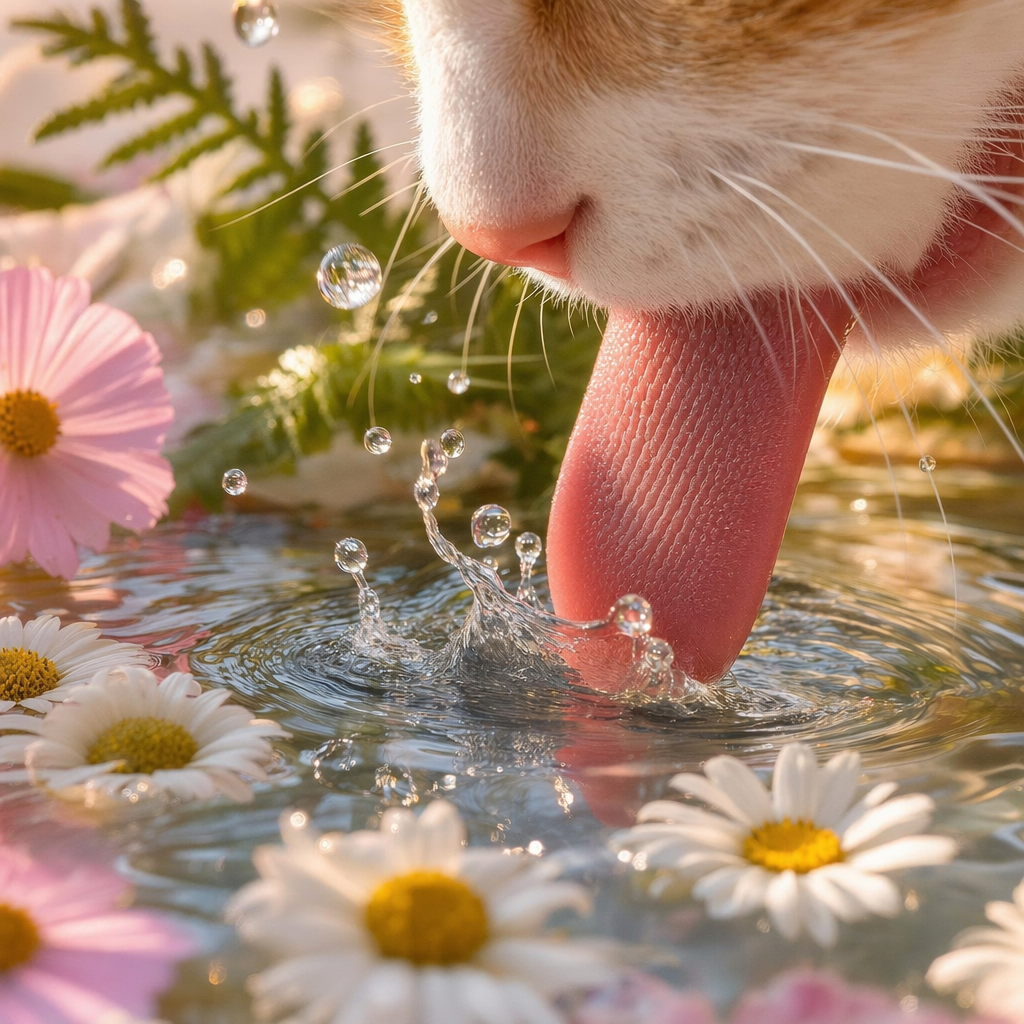 droplet on a tongue